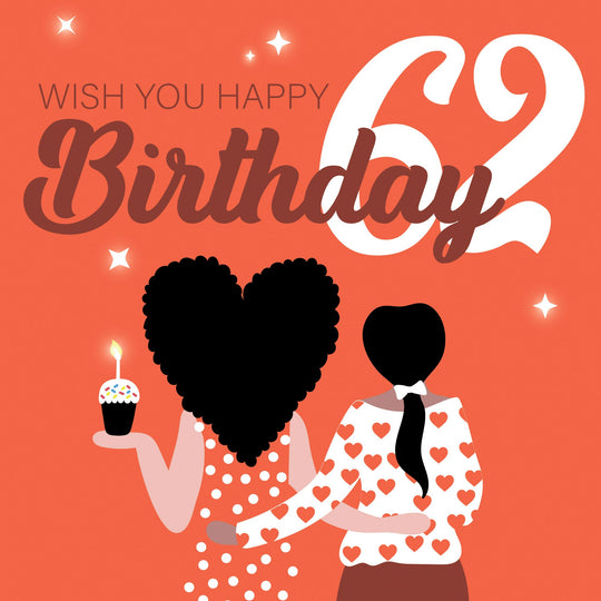 Wish You Happy 62nd Birthday Card