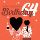 Wish You Happy 64th Birthday Card
