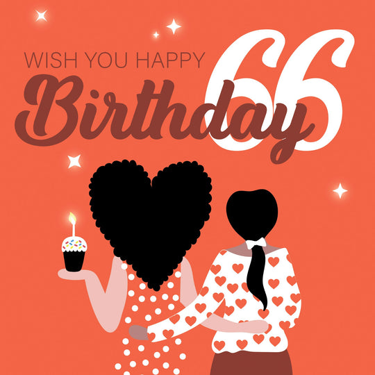 Wish You Happy 66th Birthday Card
