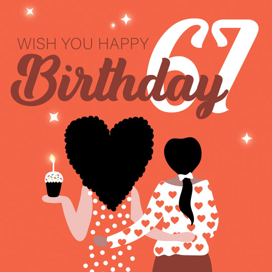 Wish You Happy 67th Birthday Card