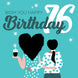 Wish You Happy 76th Birthday Card