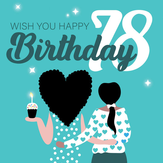 Wish You Happy 78th Birthday Card