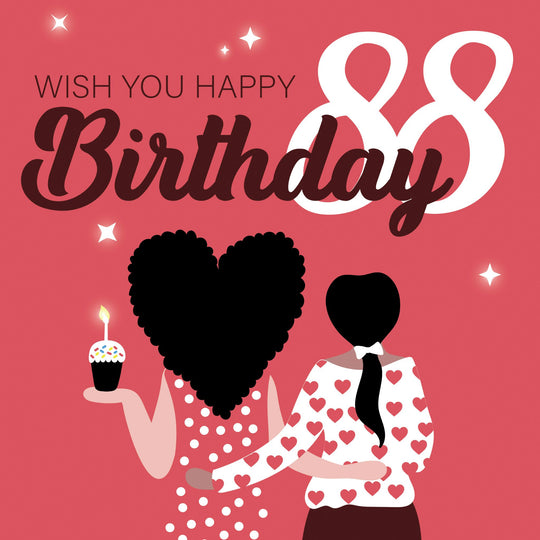 Wish You Happy 88th Birthday Card