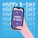 Happy B-Day Smartphone Card