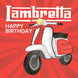 Lambretta Birthday Card