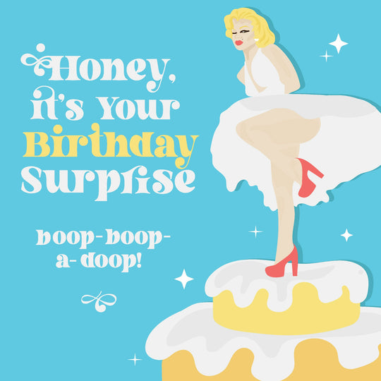 Birthday Surprise Marilyn Monroe Card