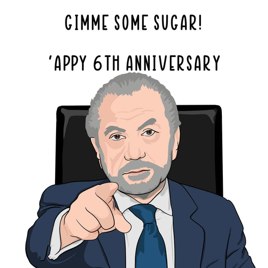Sugar Anniversary Card