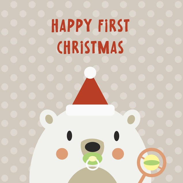 Polar Bear Happy 1st Christmas