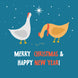 Merry Christmas And Happy New Year Chikens