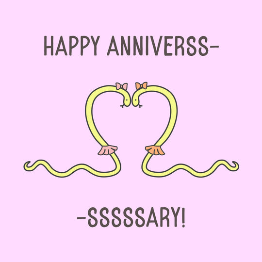 Anniversary Lesbian Snake Couple