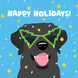 Happy Holidays! Cool Labrador Christmas Card