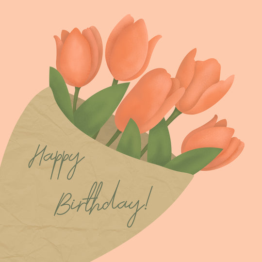 Tulip Bouquet Happy Birthday
