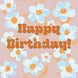 Pink Floral Happy Birthday