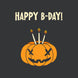 Halloween Happy B-Day Pumpkin
