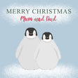 Penguins Merry Christmas Mum And Dad