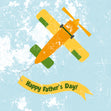 Happy Father's Day Yellow Plane
