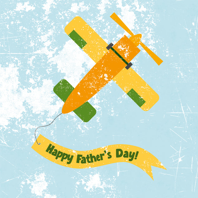 Happy Father's Day Yellow Plane