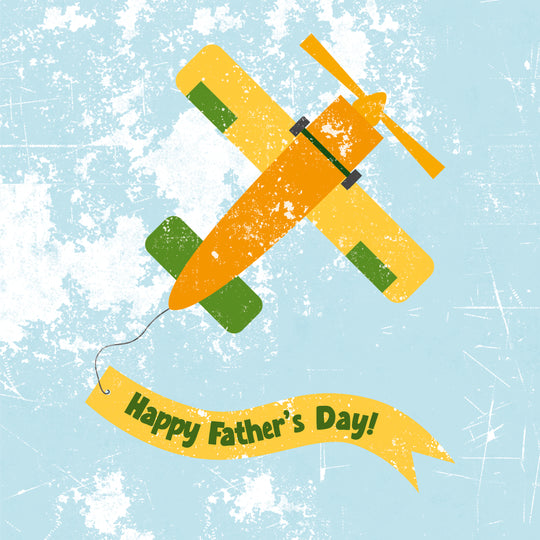 Happy Father's Day Yellow Plane