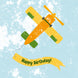 Happy Birthday Yellow Plane