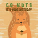 Squirrel Go Nuts It's Your Birthday