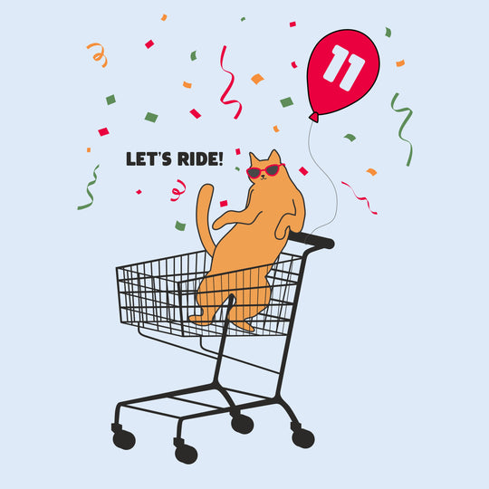 Let's Ride With Cat Happy 11th Birthday