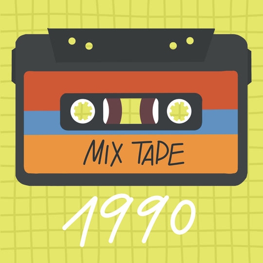 Happy Birthday 1990 Mix Tape Card