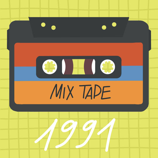 Happy Birthday 1991 Mix Tape Card