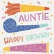 Cute Colorful Party Kit Happy Birthday Auntie