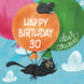 Flying Black Cat Happy 30th Birthday Cousin