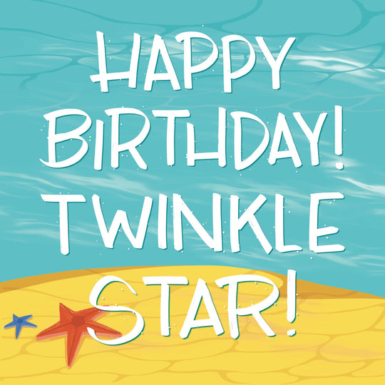 Happy Birthday! Twinkle Star Card