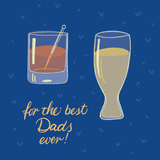 Best Dads Ever Drinks Card