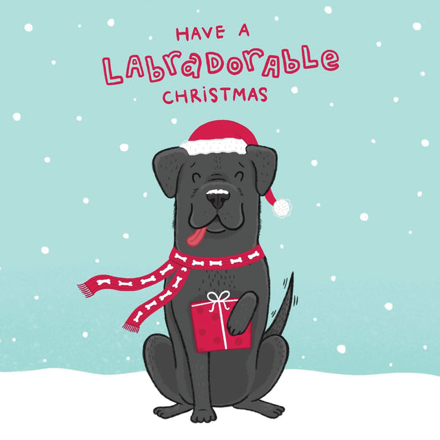 Labradorable Christmas Labrador Card