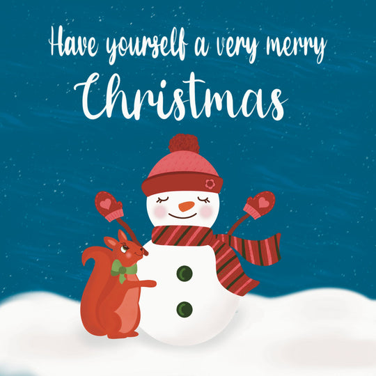 Snowman Christmas Card