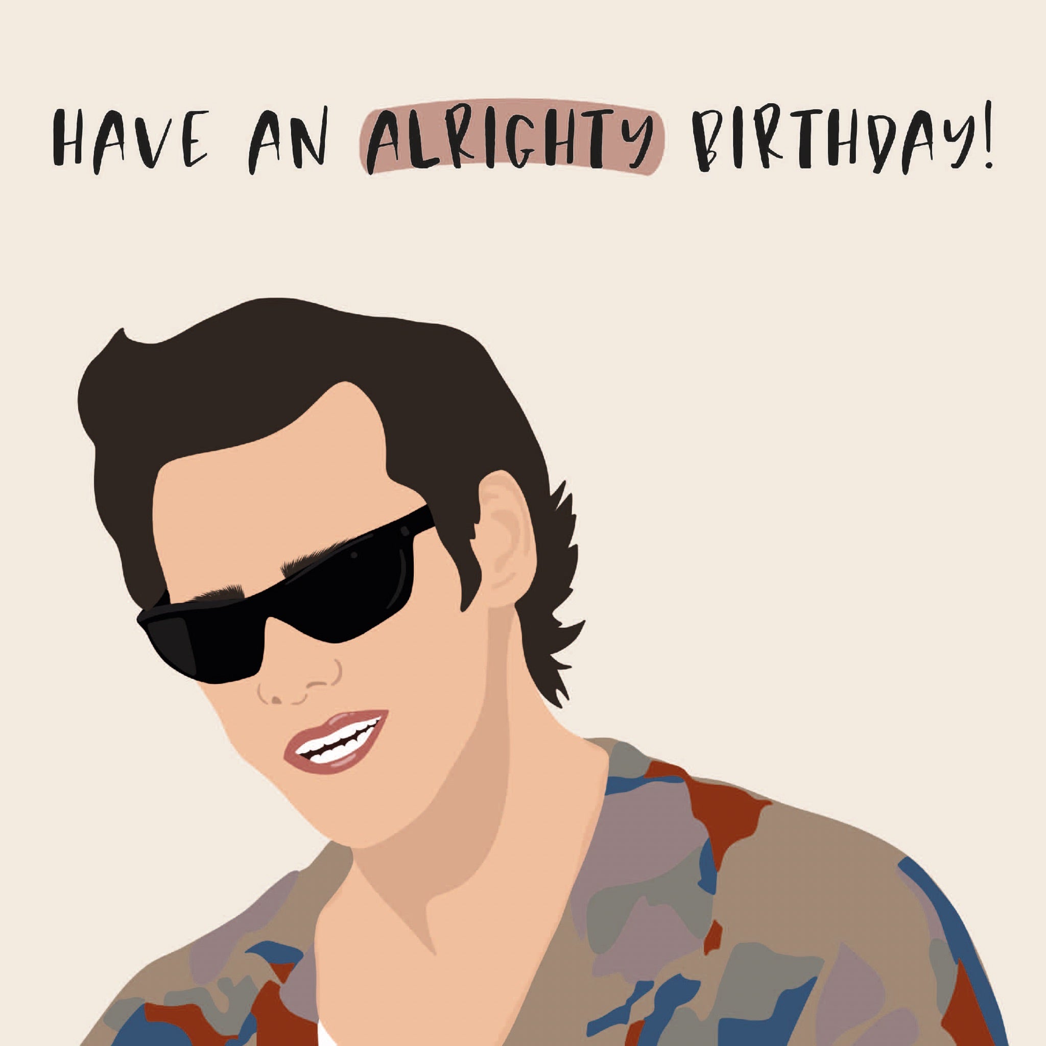 Ace Ventura Alrighty Birthday Card – Boomf