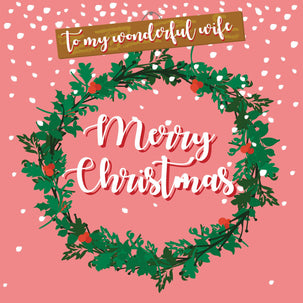 Merry Christmas Wonderful Wife Card
