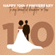 Beautiful Couple Happy 10th Anniversary Daughter-in-law