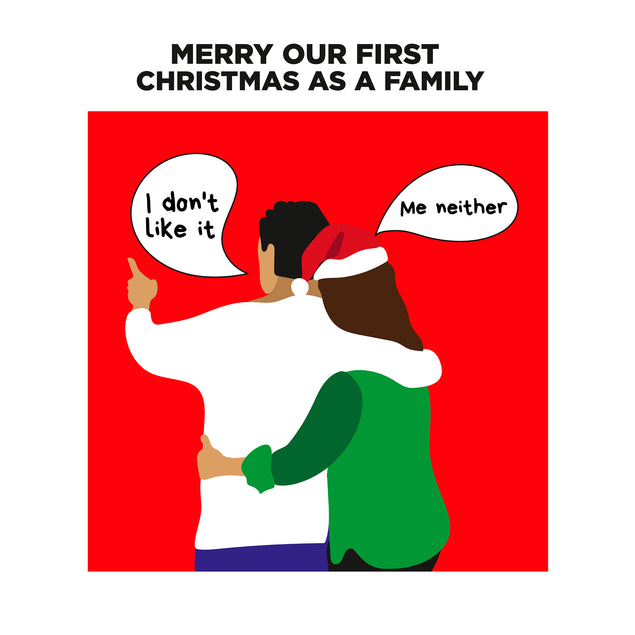 Merry 1st Christmas As A Family Card Season_Christmas Seo_For Just Married Seo_First
