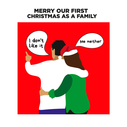 Merry 1st Christmas As A Family Card