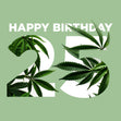 Cannabis Leaves Happy 25th Birthday