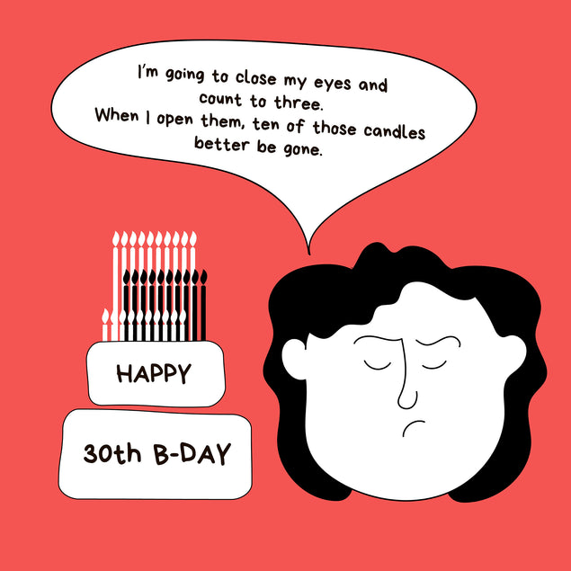 Ten Of Those Candles Better Be Gone In Red Happy 30th Birthday 