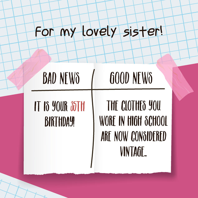 News Sticker Happy 35th Birthday Sister 