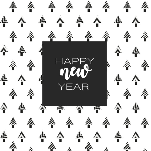 Minimalist Background Happy New Year