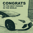 Green Background Lamborghini Congrats To The Best Person