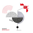 Happy Birthday Geometry Rooster