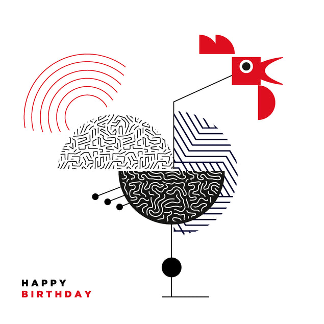 Happy Birthday Geometry Rooster