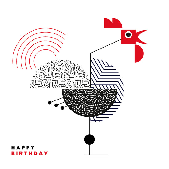 Happy Birthday Geometry Rooster