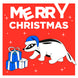 Badger With Gifts Merry Christmas Card