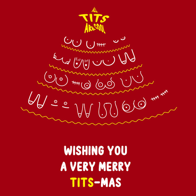 Merry Christmas Tits Christmas Tree Card Season_Christmas Seo_Erotic Style_Rude SYSTEM_Rude