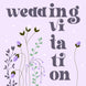 Beautiful Purple Flowers Wedding Invitation