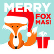 Merry Foxmas Cute Fox With A Gift Card Season_Christmas Seo_Fox